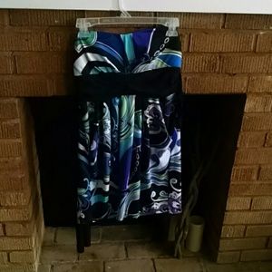 ***POCKETS*** Psychedelic Strapless Dress